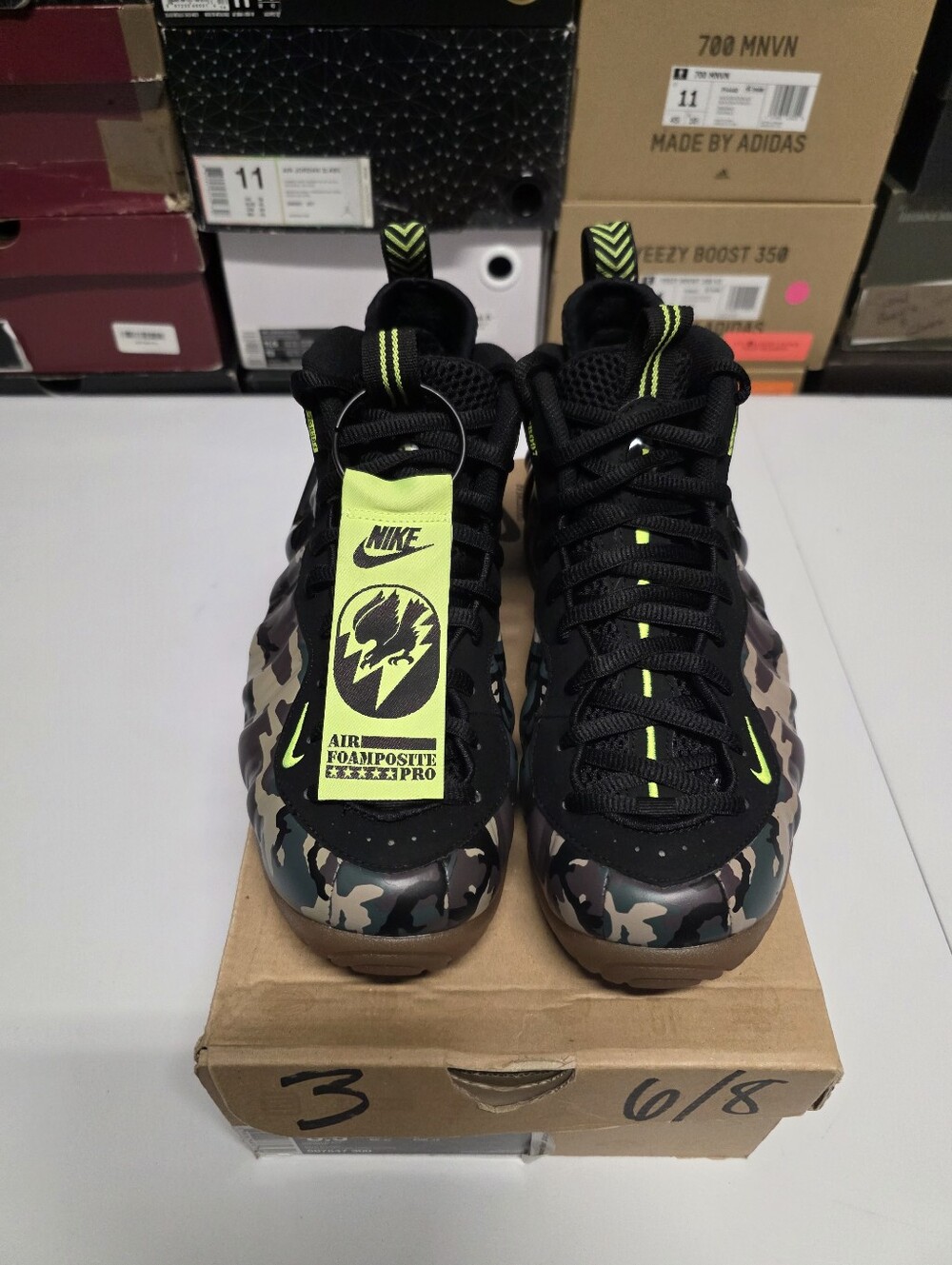 Nike Air Foamposite Pro PRM LE "Green Camo" Sz 8.5
